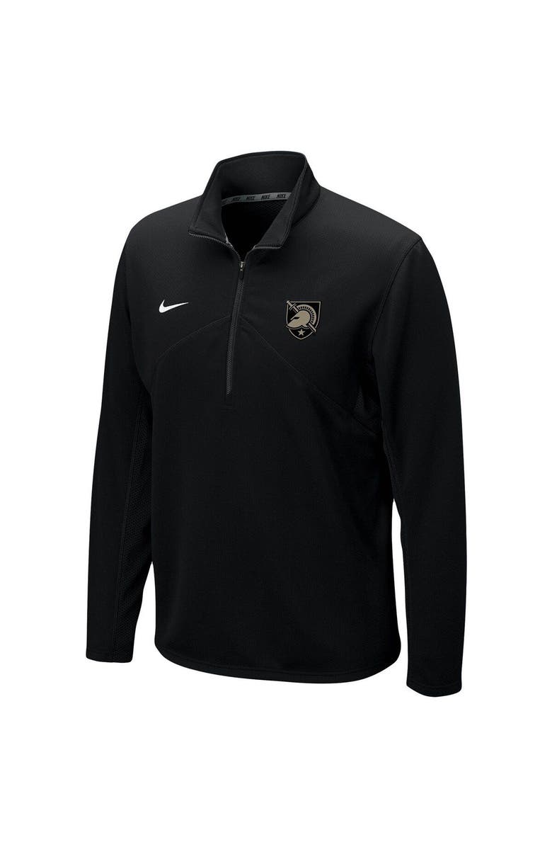 Nike Men's Nike Black Army Black Knights Primary Logo Training Performance Quarter-Zip Jacket, Alternate, color, 