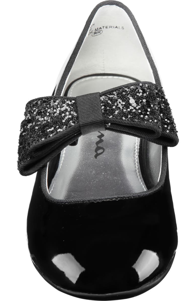 Nina Zondra Glitter Bow Flat, Alternate, color,