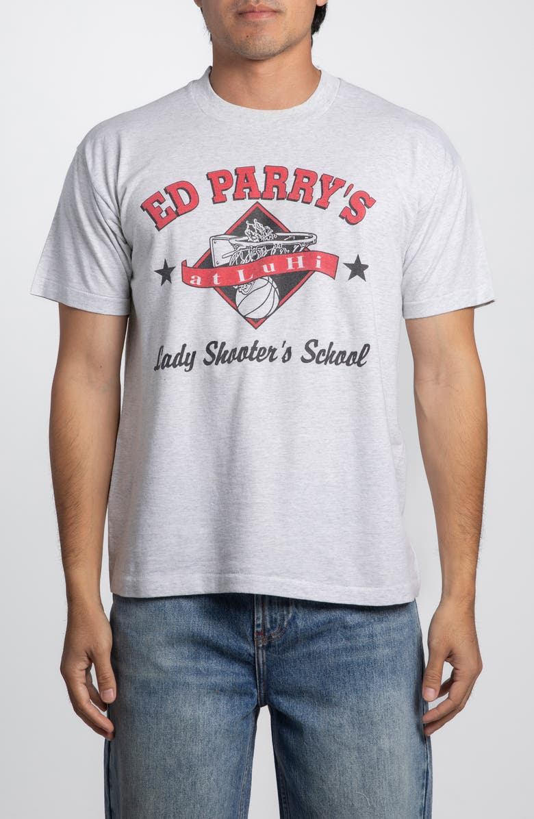Elwood Vintage Ed Parry's Lady Shooters School Tee, Main, color, Grey