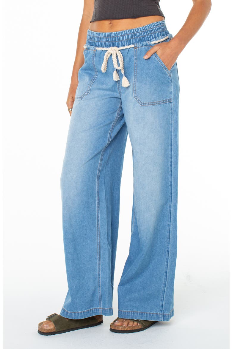 Paddle On Drawstring Denim Pants, Alternate, color, STRANDED