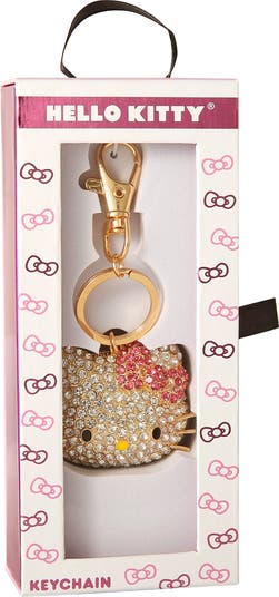 Pave Hello Kitty Face 3D Bling Keychain