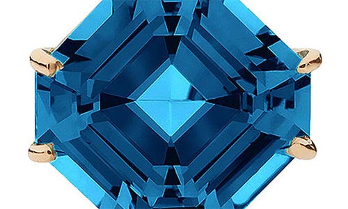 Goshwara Gossip Asscher-cut Blue Topaz Drop Earrings In Blue