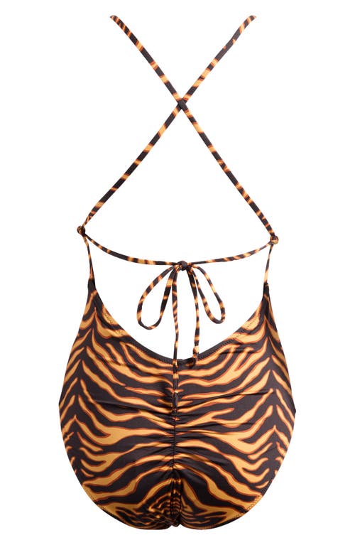 Ulla Johnson Dioni One-piece Swimsuit In Tigre