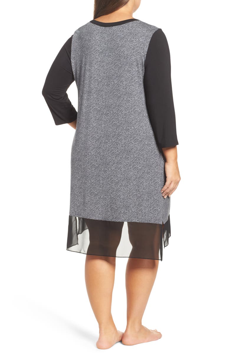 DKNY 'Urban Essentials' Stretch Modal Lounge Dress, Alternate, color, 