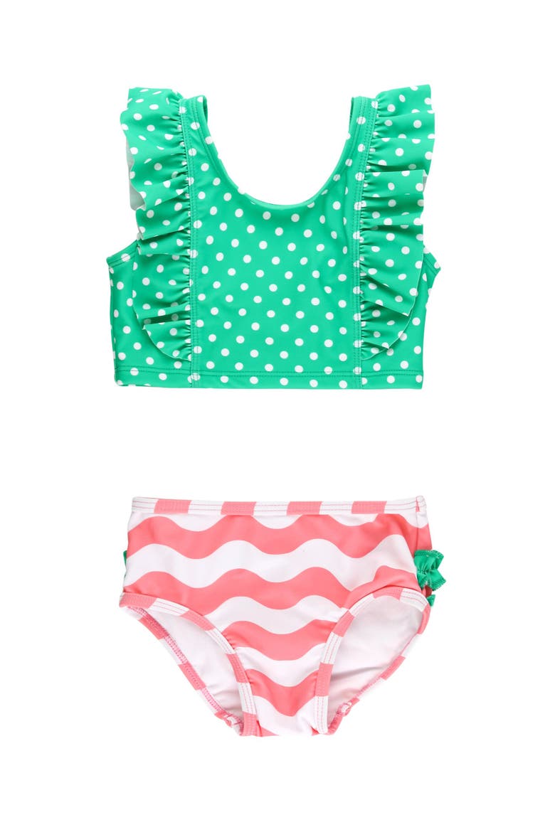 UPF50 Waterfall Tankini, Main, color, Bubblegum Pink Wavy Stripe