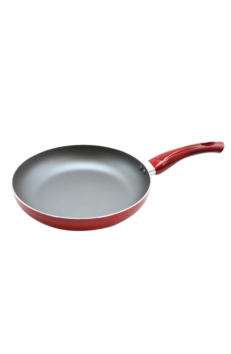 OSTER Sato 10 Inch Aluminum Frying Pan, Main, color, Red