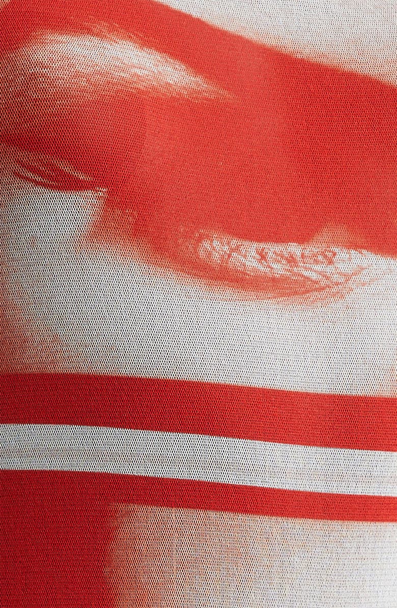 Jean Paul Gaultier Eye Print Mesh Tank, Alternate, color, 