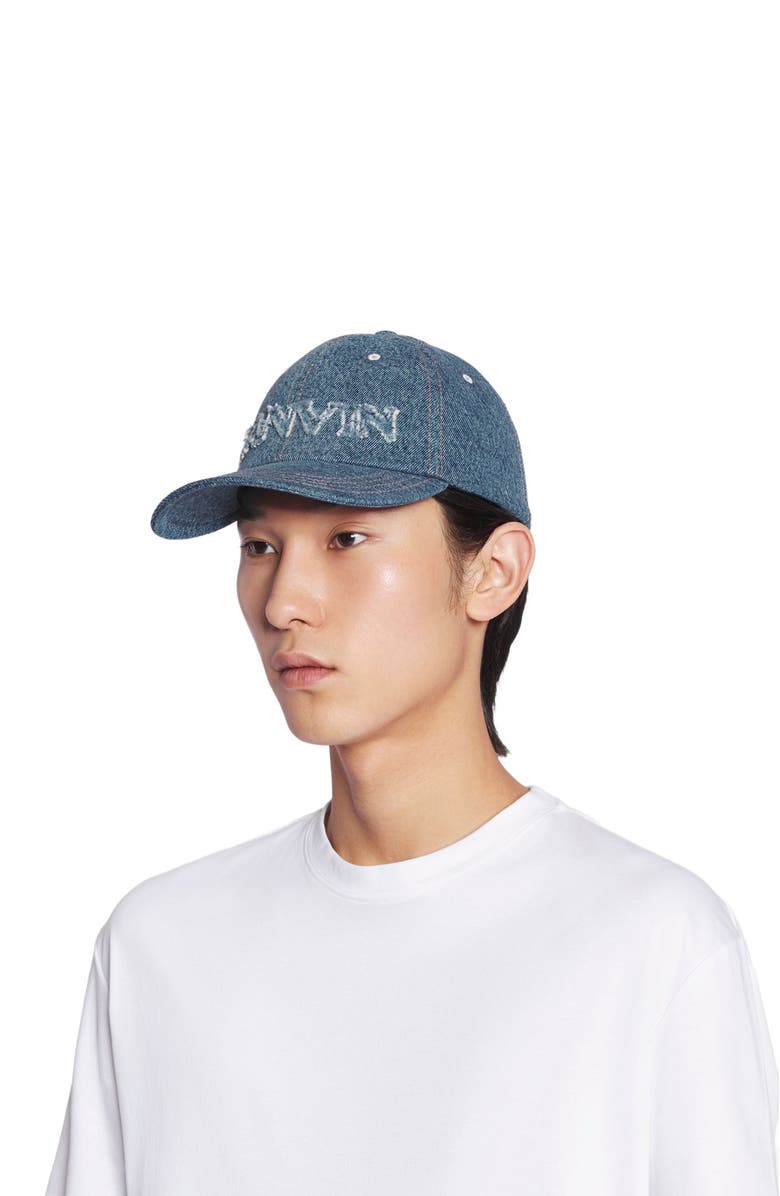 Lanvin CAP IN DENIM, Alternate, color, 