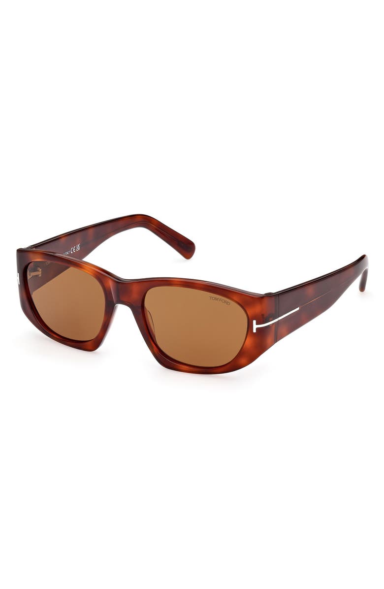 TOM FORD 53mm Square Sunglasses, Alternate, color, 