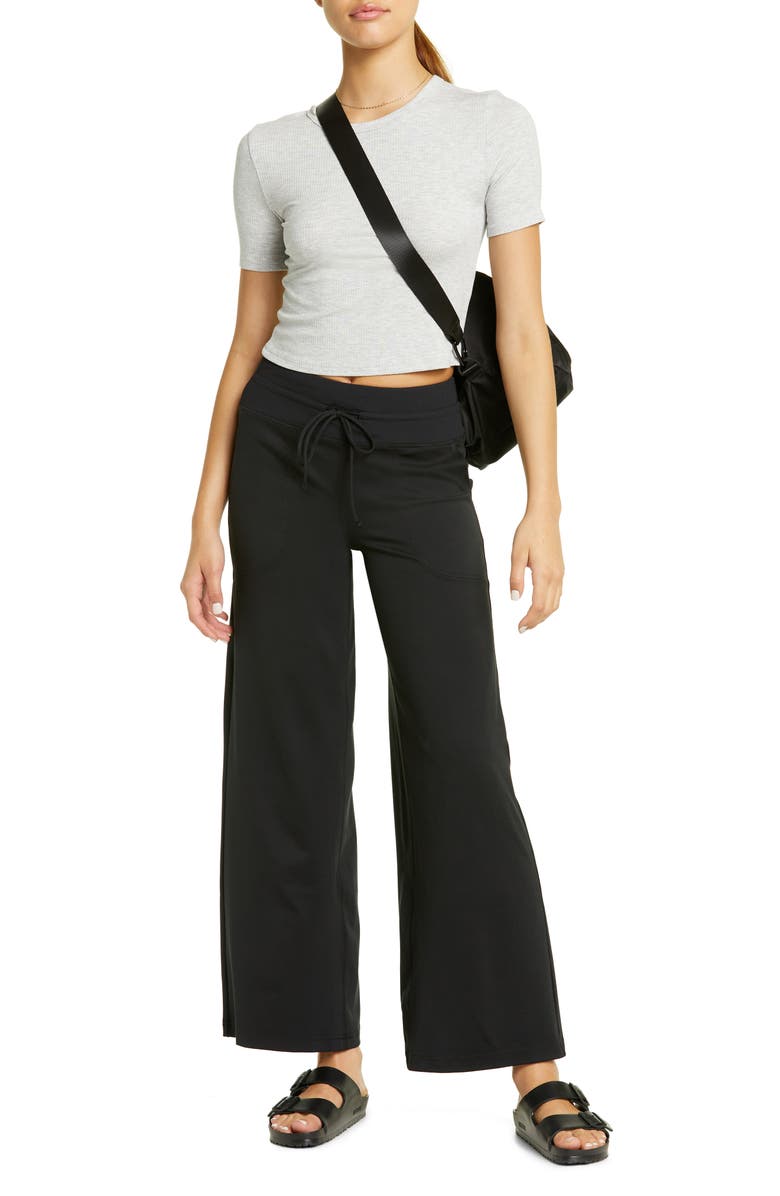 Zella OSR Renew High Waist Wide Leg Pants, Alternate, color, 