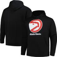 Mitchell & Ness Men's Mitchell & Ness Black Atlanta Hawks Hardwood Classics Big & Tall Pullover Hoodie