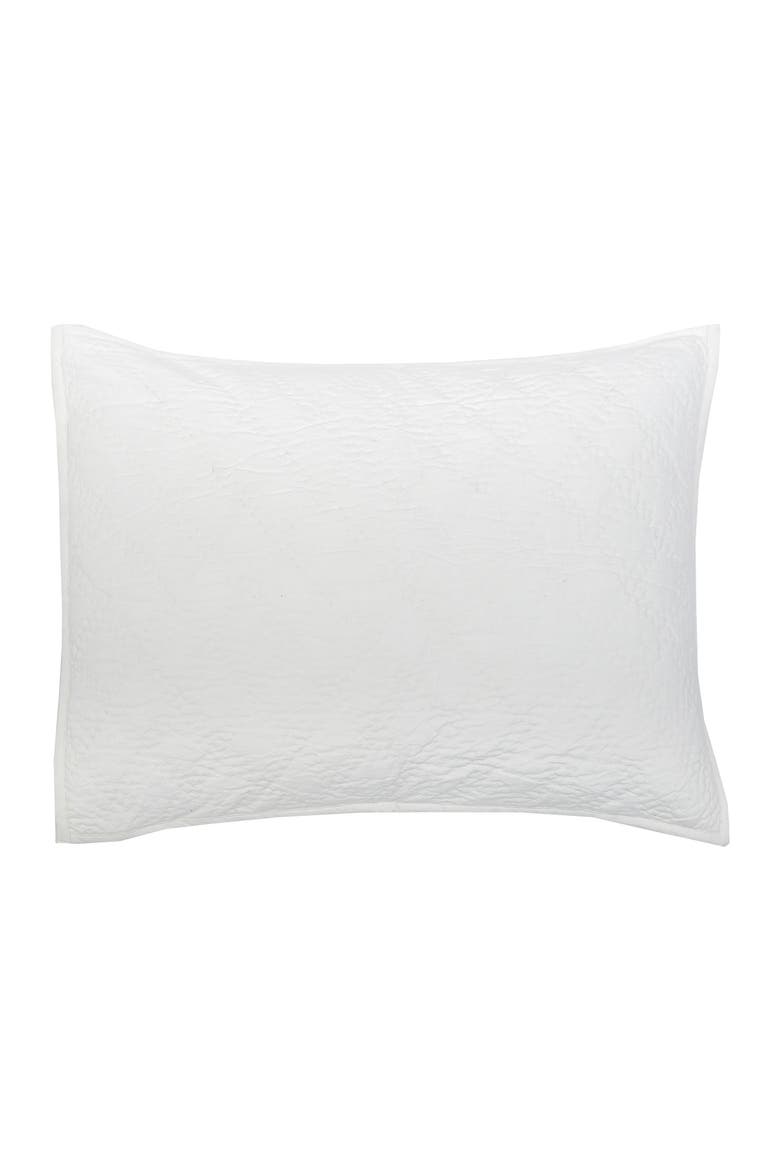 20" x 26" Sutton Dove Cotton Standard Sham - Machine Washable, Main, color, White