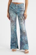 Free People West Coast Illusions Print Jeans