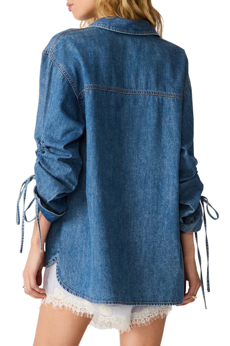 Merrit Denim Button-Up Shirt, Alternate, color, ARCTIC BLUE