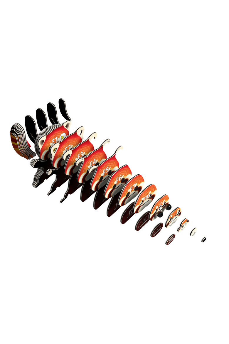Red Panda 3D Puzzle, Alternate, color, No Color