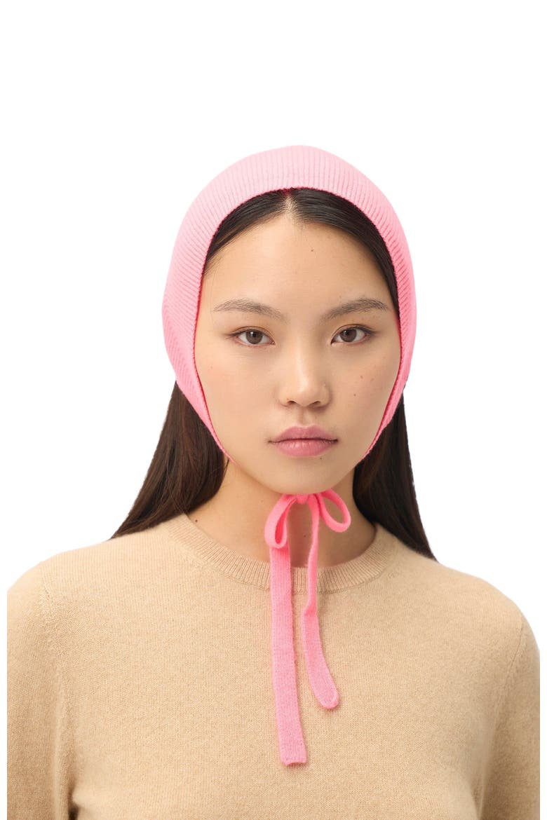 Cashmere Bonnet For Woman, Main, color, shell pink