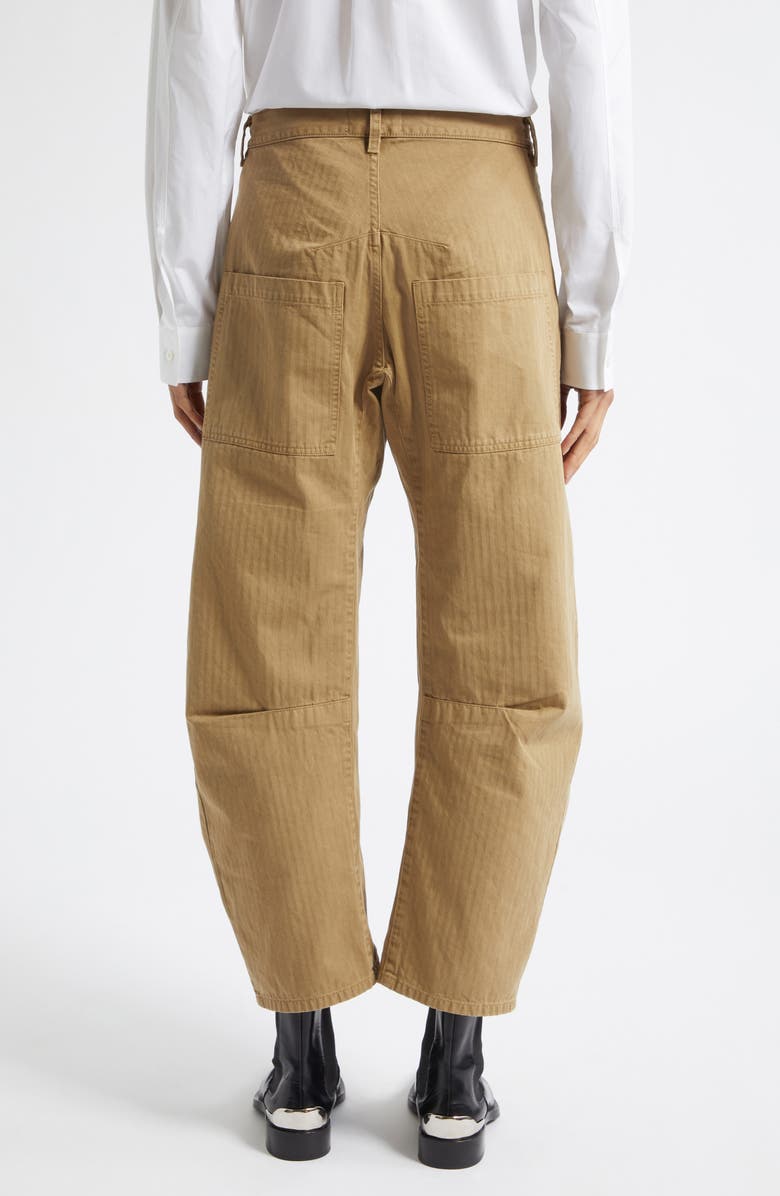 Nili Lotan Shon Stretch Cotton Pants, Alternate, color, French Khaki
