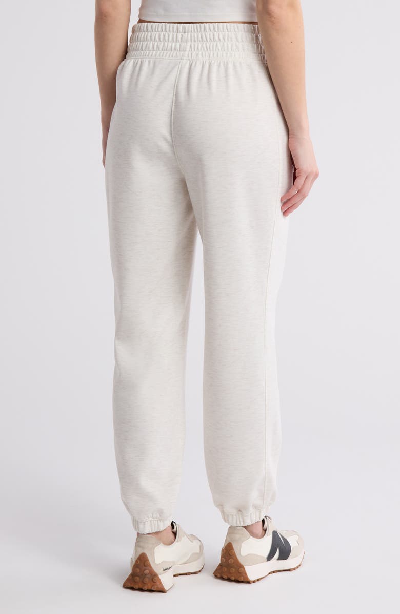 90 DEGREE BY REFLEX New Flow Scuba Knit Joggers, Alternate, color, Heather Seaside Sand