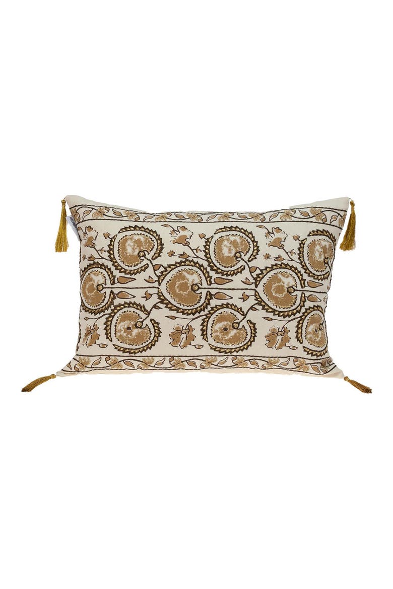 Tapestry Throw Pillow, Main, color, BEIGE