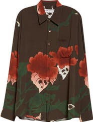 OUR LEGACY Above Hell of Ween Print Button-Up Shirt