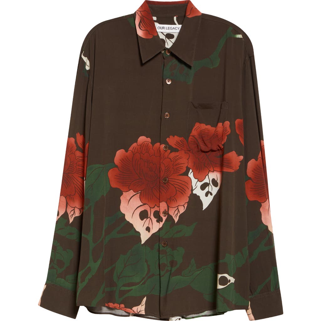 Our Legacy Above Hell Of Ween Print Button-up Shirt In Multi