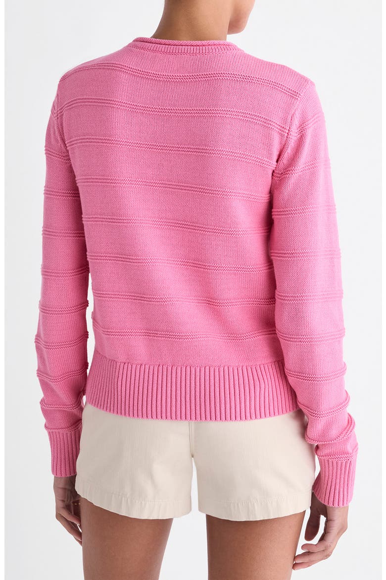 Roll Neck Cotton Sweater, Alternate, color, CUTTY PINK