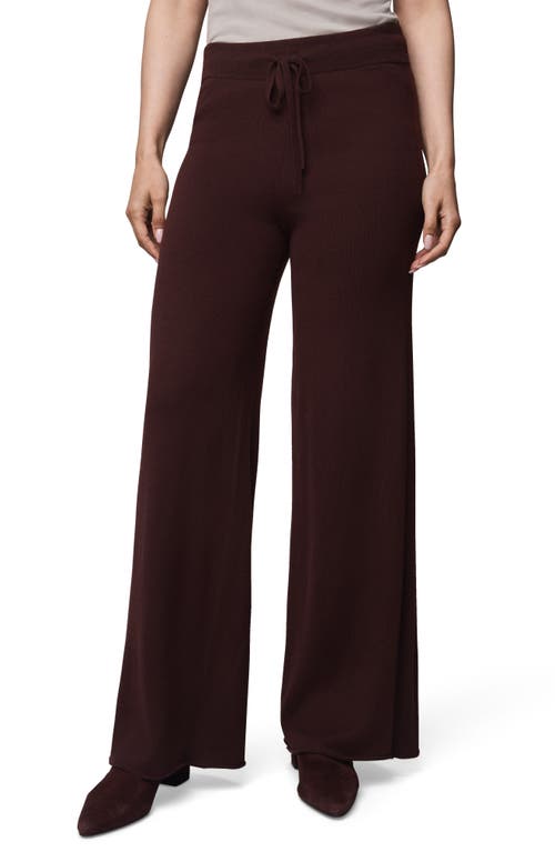 Splendid Georgie Sweater Pants In Burgundy