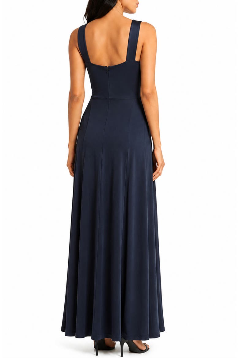 Geneva V-Neck Sleeveless Maxi Dress, Alternate, color, NAVY BLAZER