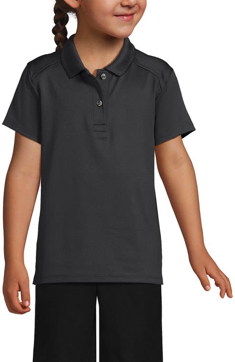 School Uniform Girls Short Sleeve Feminine Fit Rapid Dry Polo Shirt