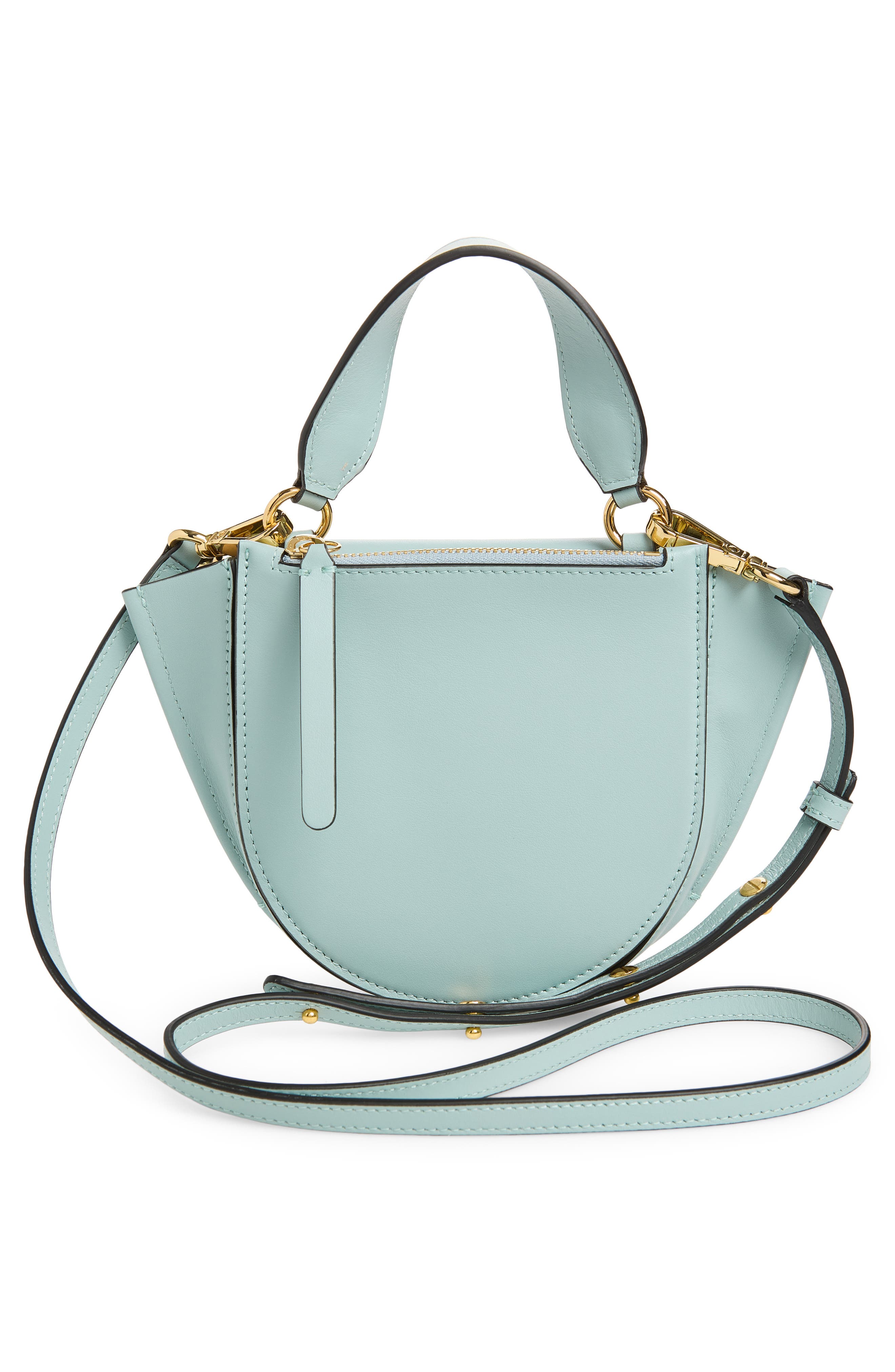 Wandler Small Hortensia Leather Handbag, Alternate, color, Ice