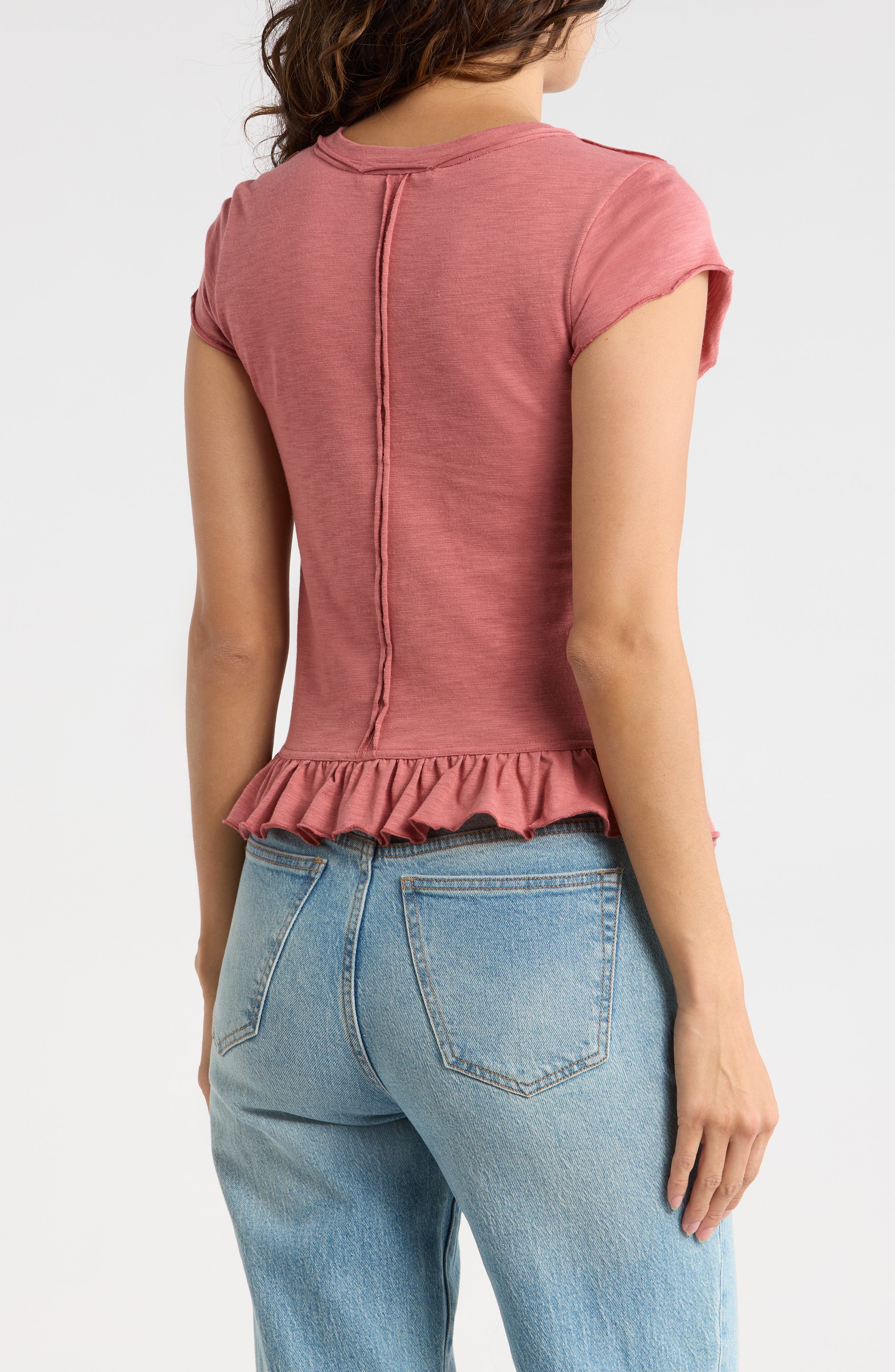 Smocked Cotton Blend Top - image 2