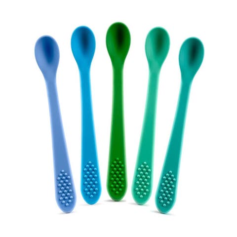 Silicone Baby Feeding Spoon Set 5 Piece