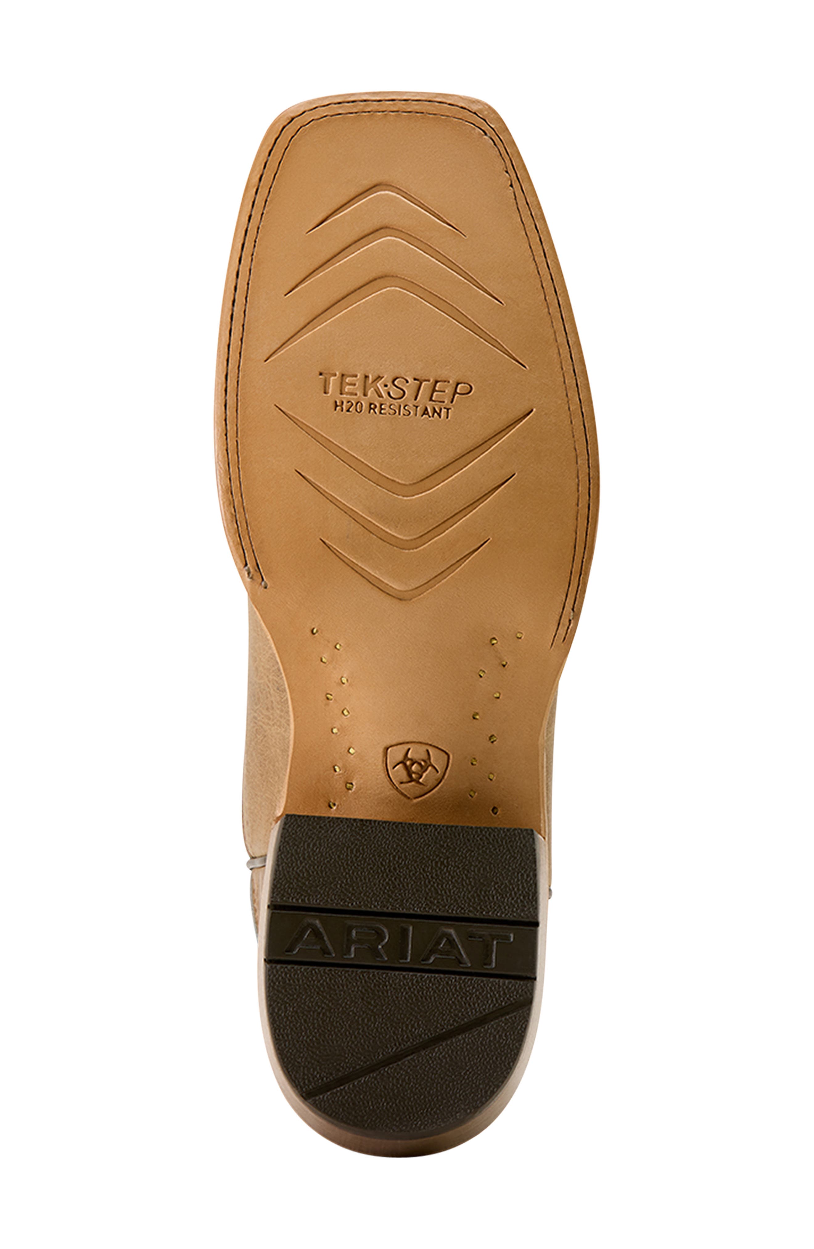 Ariat Preston Wide Square Toe Cowboy Boot, Alternate, color, Light Brown