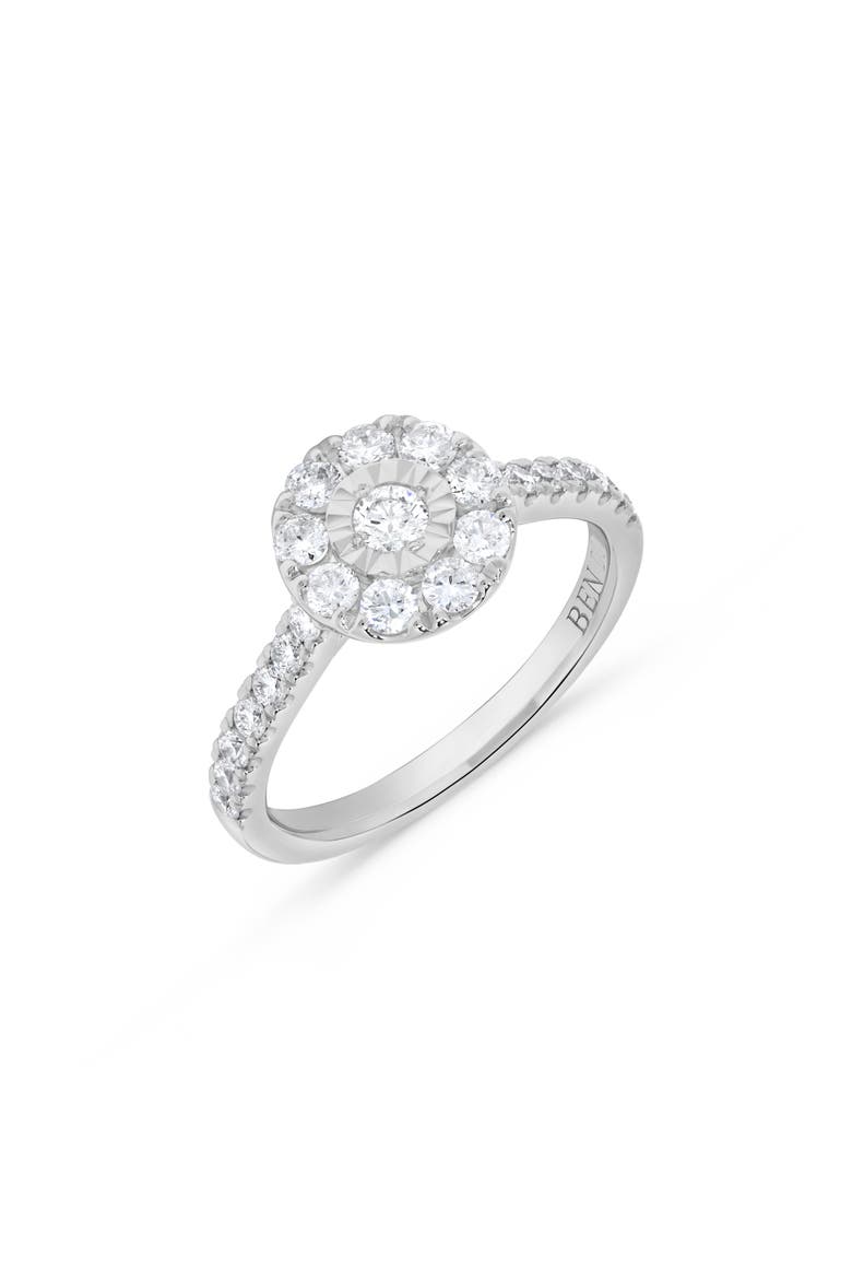 Miracle Diamond Halo Ring in 14K White Gold, Main, color, 14K White Gold