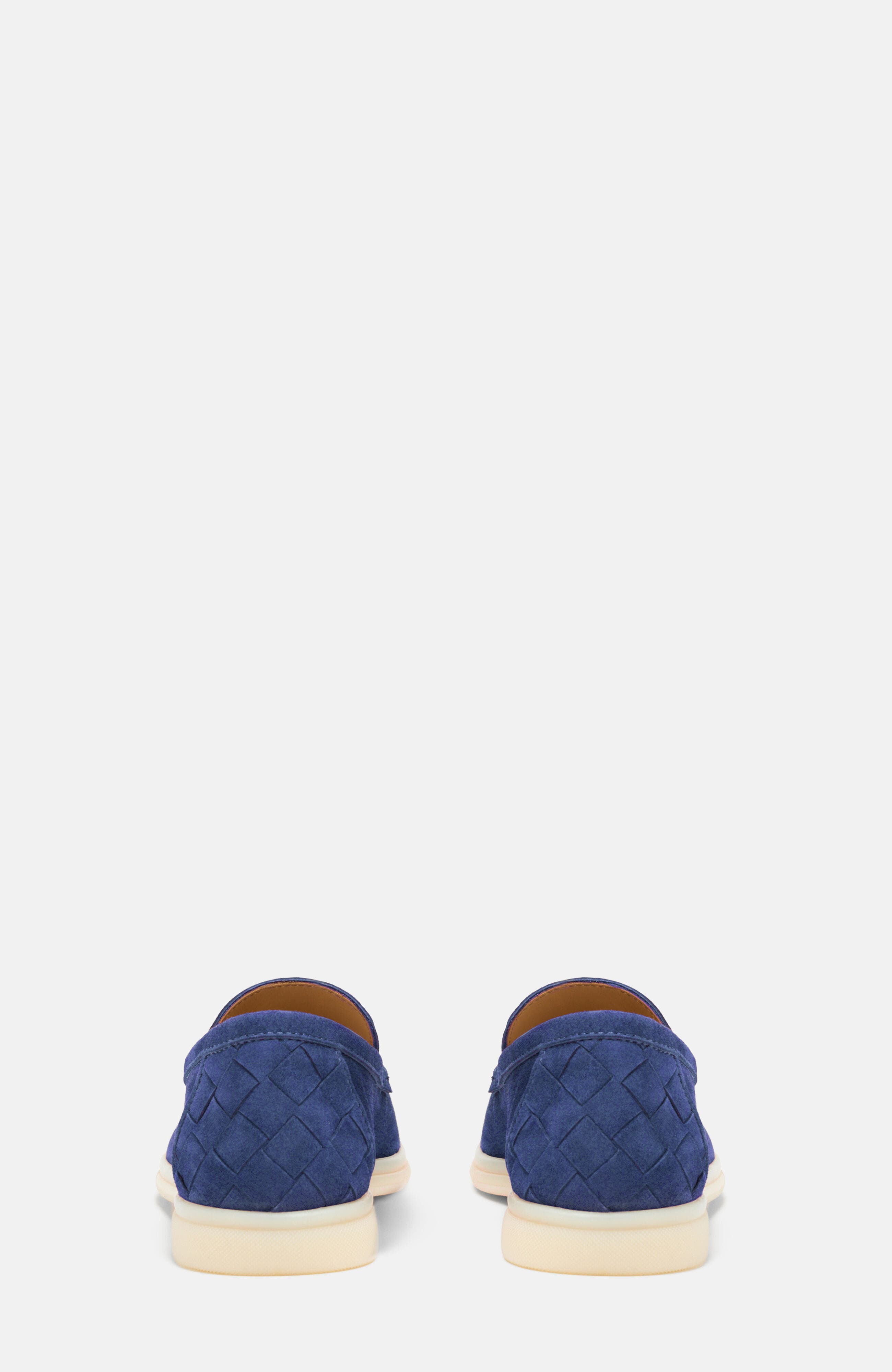 Ludovico Woven Loafers, Alternate, color, Indigo - Suede