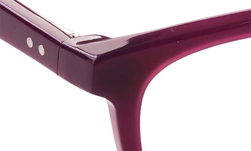 Eyebobs Brain Break 46mm Square Reading Glasses In Purple Raisin