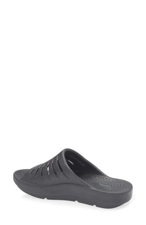Skechers Go Recover Refresh Slide Sandal In Black