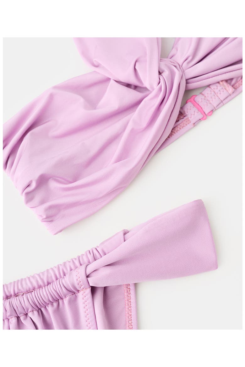 Asymmetric Bandeau Bikini Top, Alternate, color, LIGHT/ PASTEL PURPLE