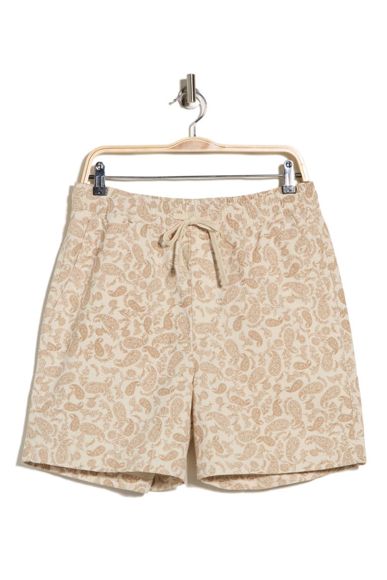 Textured Pull-On Shorts, Alternate, color, CREAM
