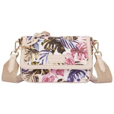Celeste Jungle Print Flap Crossbody Bag Multi