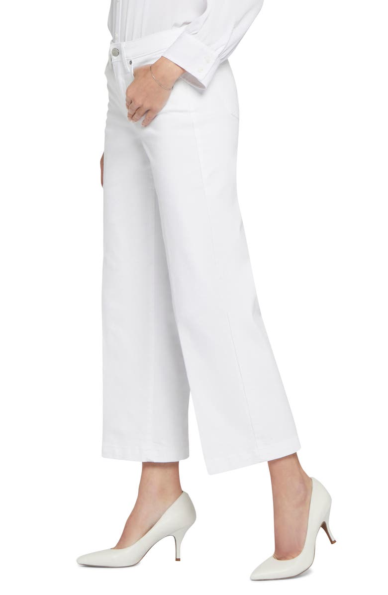 NYDJ Teresa Ankle Wide Leg Jeans, Alternate, color, Optic White