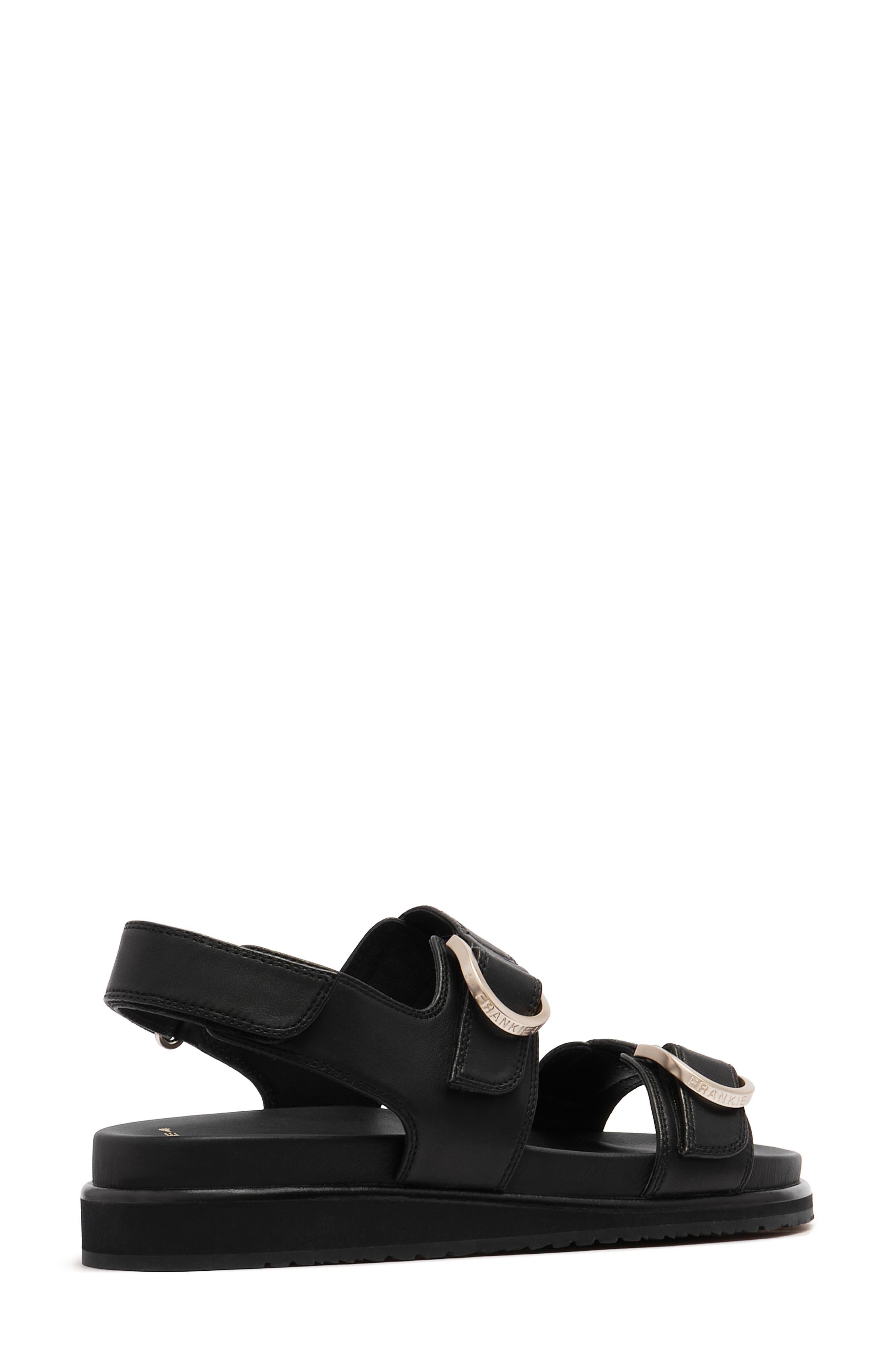 FRANKIE4 Thompson II Sandal, Alternate, color, Black/ Silver