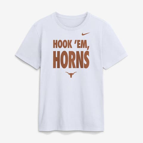 Men's Nike White Texas Longhorns 2026 Sideline Dri-FIT Slogan T-Shirt