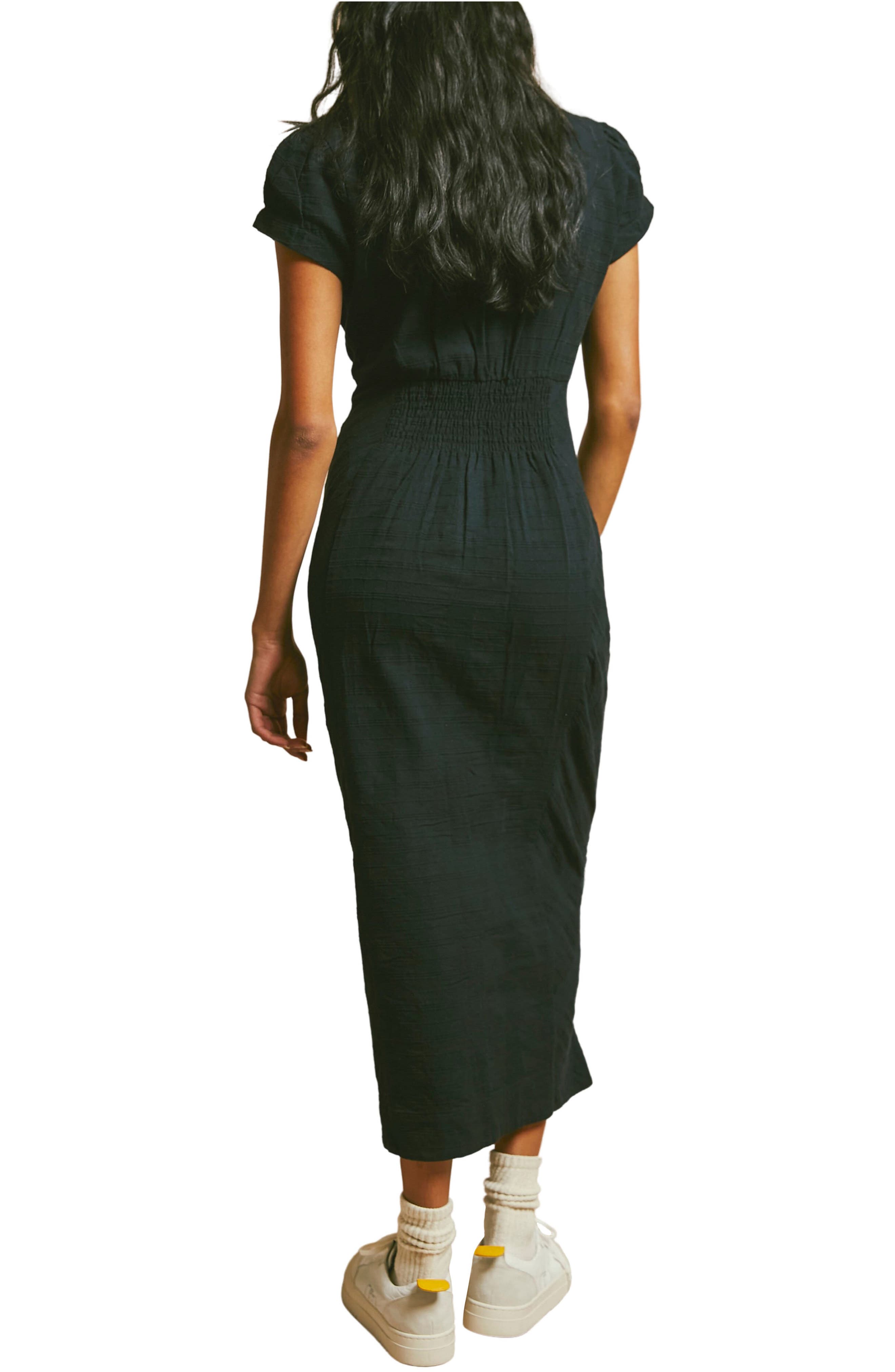free people midnight city midi dress Free People Complete Me Midi Dress Navy Combo / S