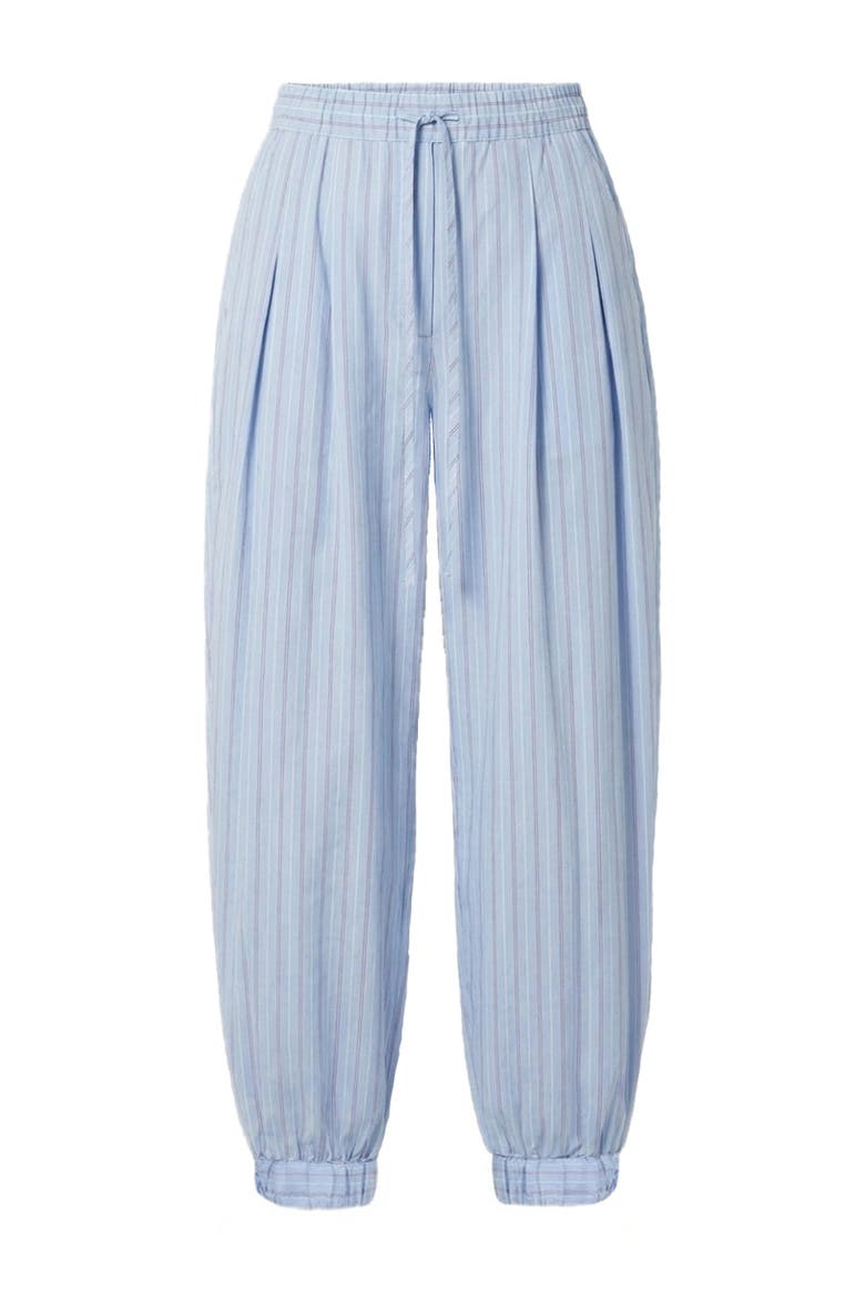 Liselle Cotton Pant, Alternate, color, Blue Multi Stripe