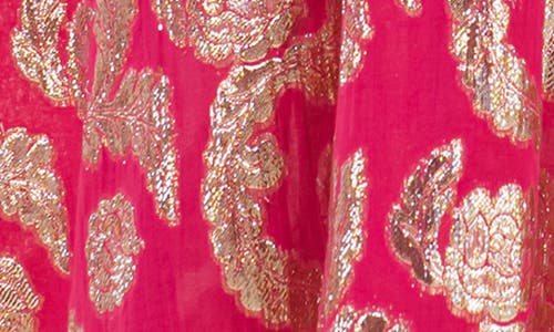 Meghan La Palm Springs Caftan Maxi Dress In Pomegranate Gold