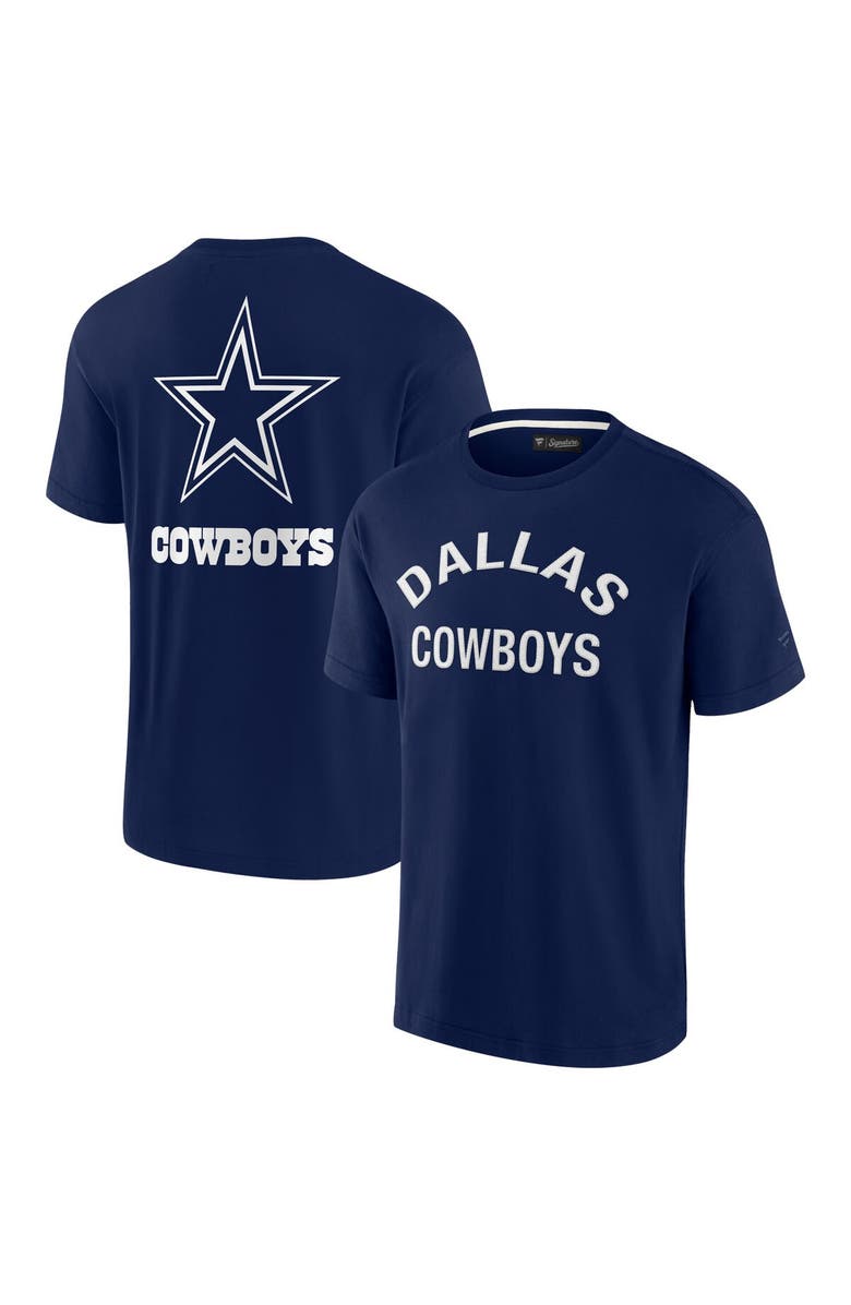 Fanatics Signature Unisex Fanatics Signature Navy Dallas Cowboys Elements Super Soft Short Sleeve T-Shirt, Main, color, Navy