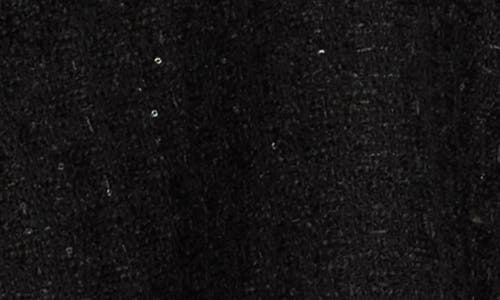 Vince Camuto Sequin Tweed Cape With Faux Fur Trim In Multi