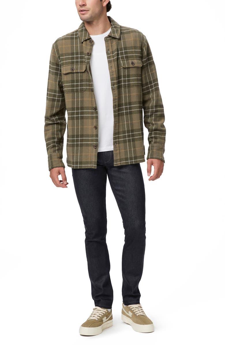 PAIGE Croft Coated Skinny Jeans, Alternate, color, Spence Coated