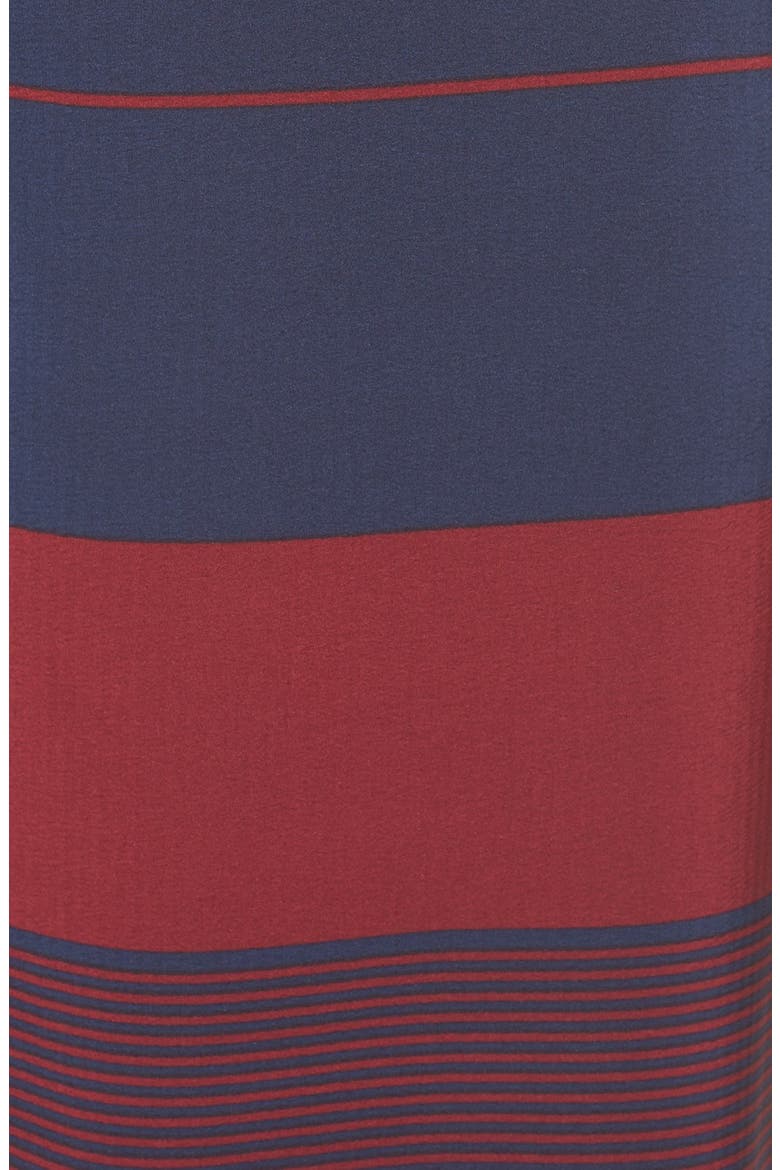 Bias Cut Stripe A-Line Midi Skirt, Alternate, color, LYON VERTICAL